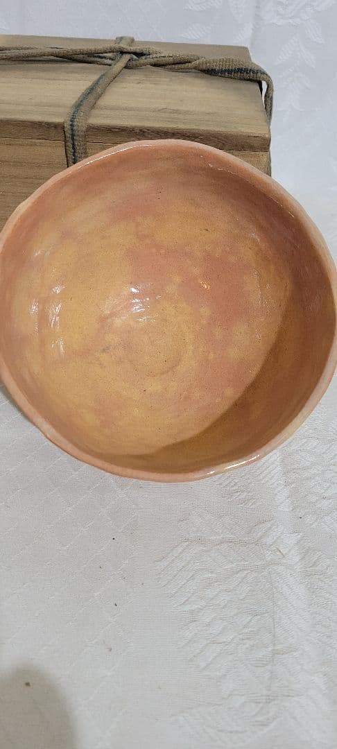茶道具　時代物　萩焼　お茶碗　合わせ箱　骨董品、美術品