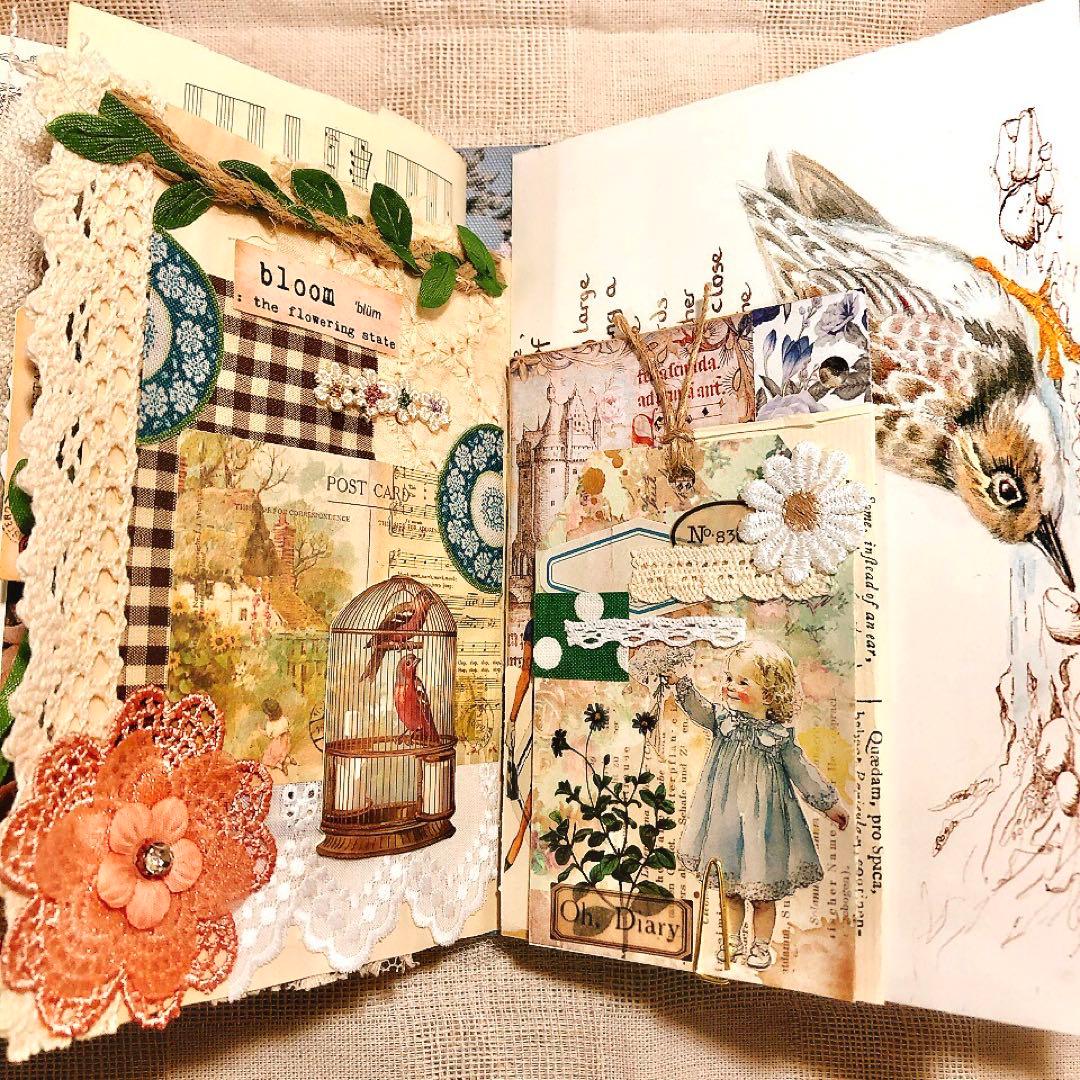 ジャンクジャーナル雑記帳 天使 アンティーク ジャンクジャーナル コラージュ