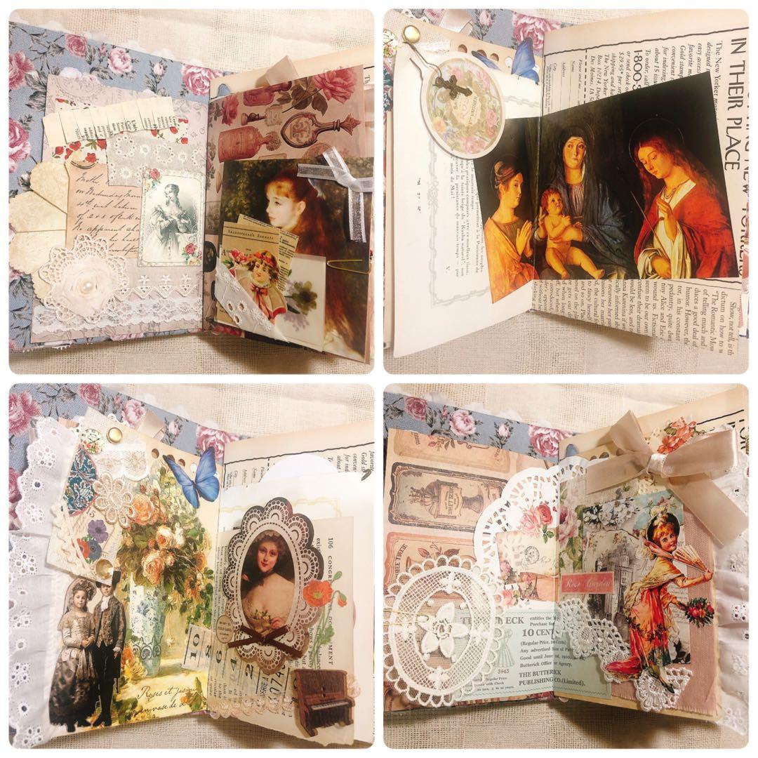 ジャンクジャーナル雑記帳 天使 アンティーク ジャンクジャーナル コラージュ