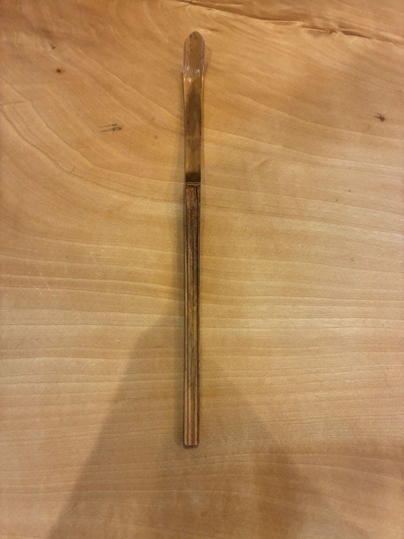 裏千家 15代鵬雲斎 汎叟玄室 自作 竹茶杓 銘:山彦 黒田正玄 淡々斎宗室