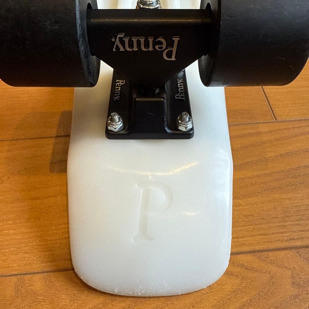 蓄光 penny スケートボード ミニクルーザーホワイト 蛍光イエロー22インチ