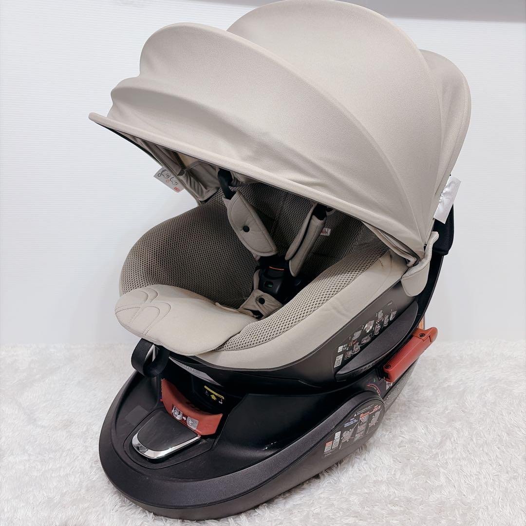 【美品】エールベベ　チャイルドシート 　クルット5s 　グランス　360°回転