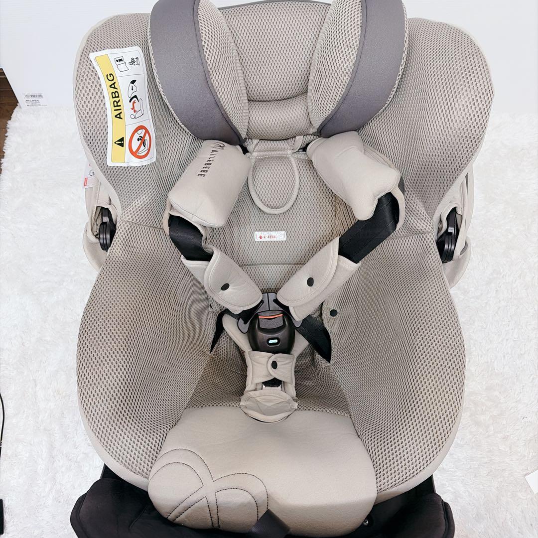【美品】エールベベ　チャイルドシート 　クルット5s 　グランス　360°回転