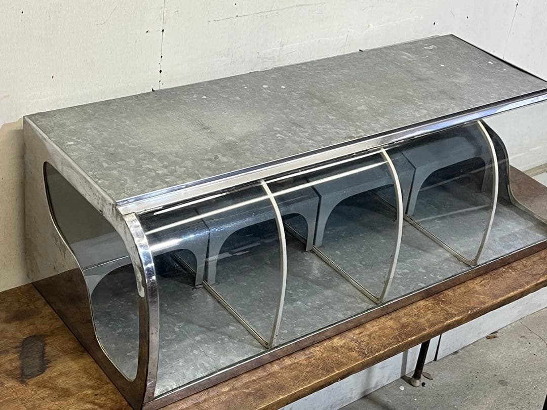 「希少」昭和レトロ Rガラス駄菓子ショーケース 駄菓子屋陳列ケース 什器