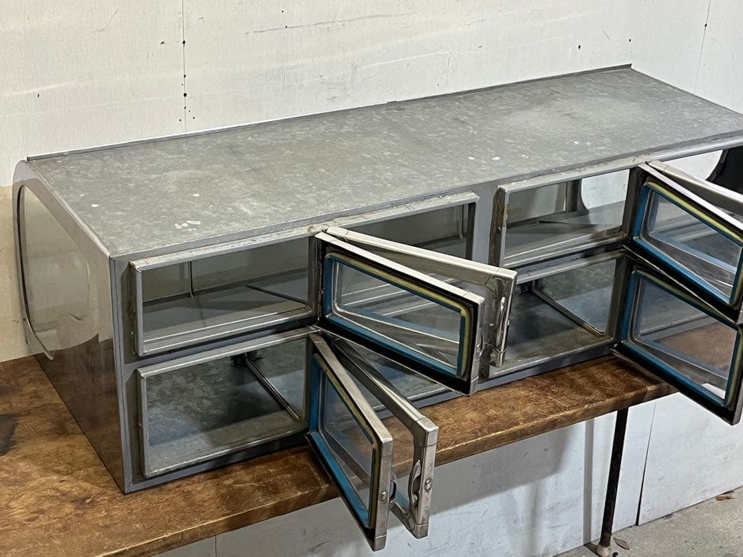 「希少」昭和レトロ Rガラス駄菓子ショーケース 駄菓子屋陳列ケース 什器