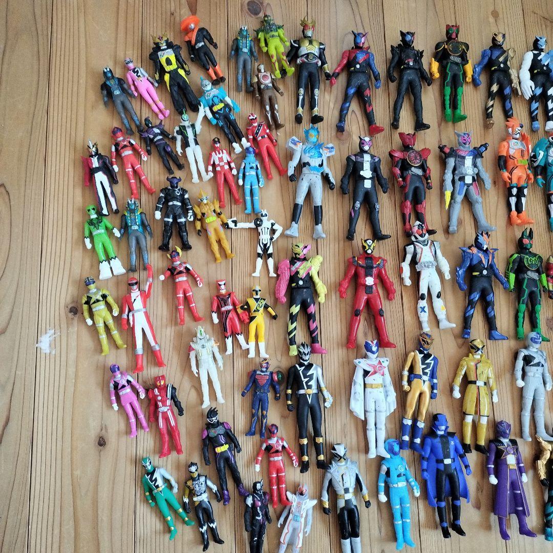 仮面ライダー ＆スーパー戦隊シリーズ ソフビ 約100体セット　まとめ売り