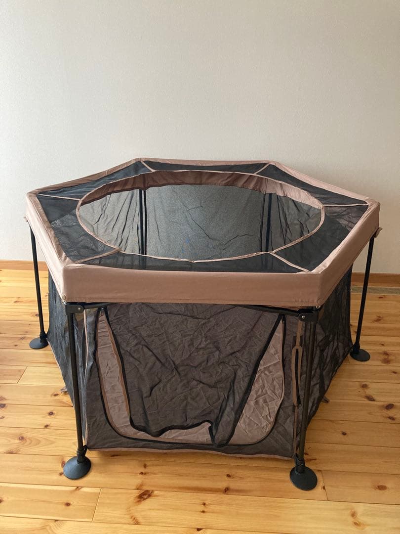 PET SELECT たためて洗えるペットサークル L ブラウン