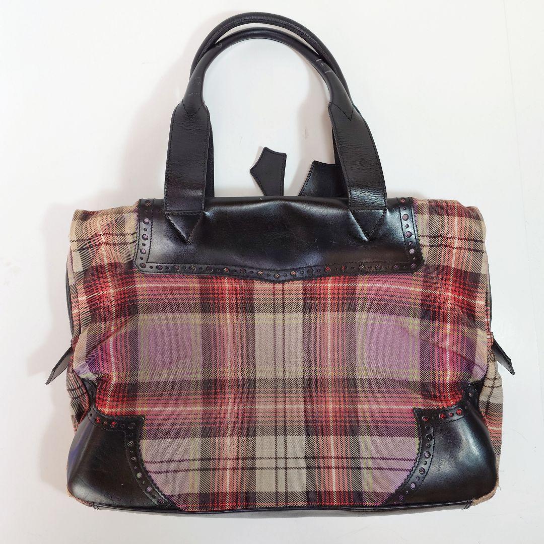【レア】ヴィヴィアンウエストウッドマン ブリーフケース タータンチェック レザー