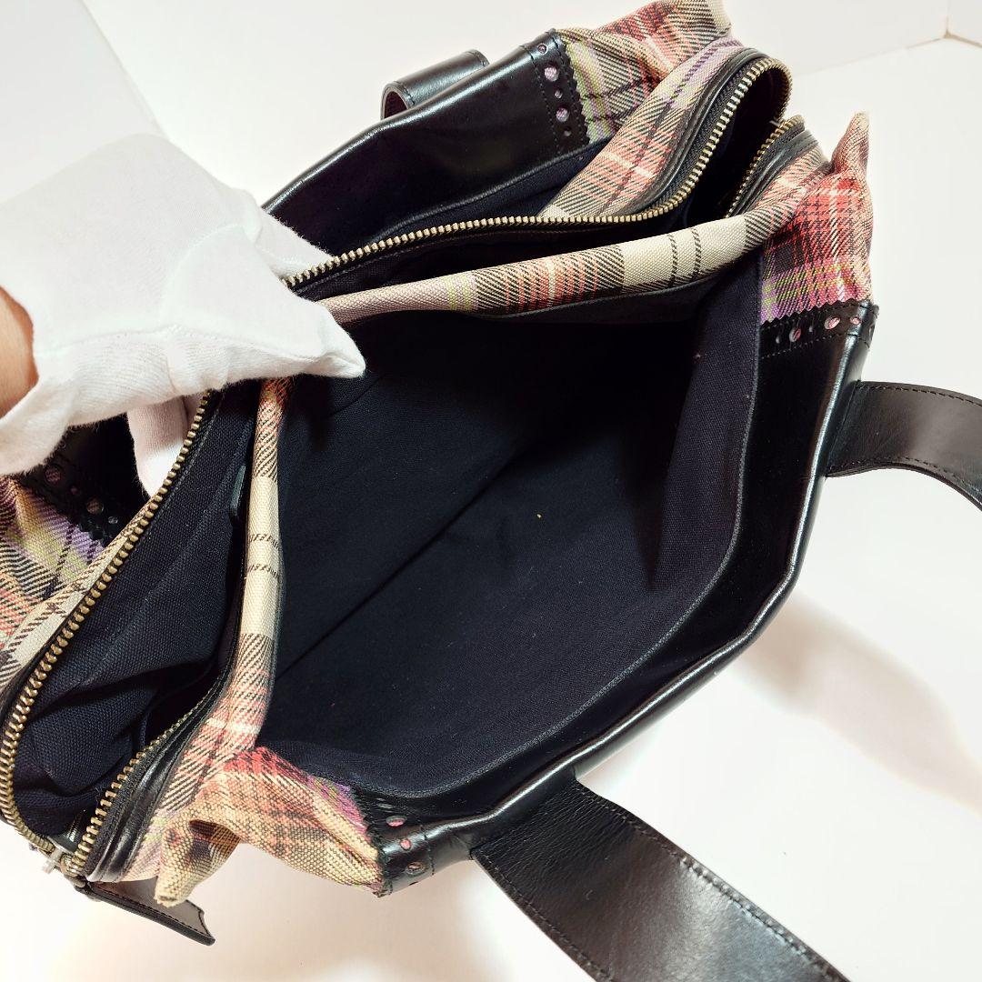 【レア】ヴィヴィアンウエストウッドマン ブリーフケース タータンチェック レザー