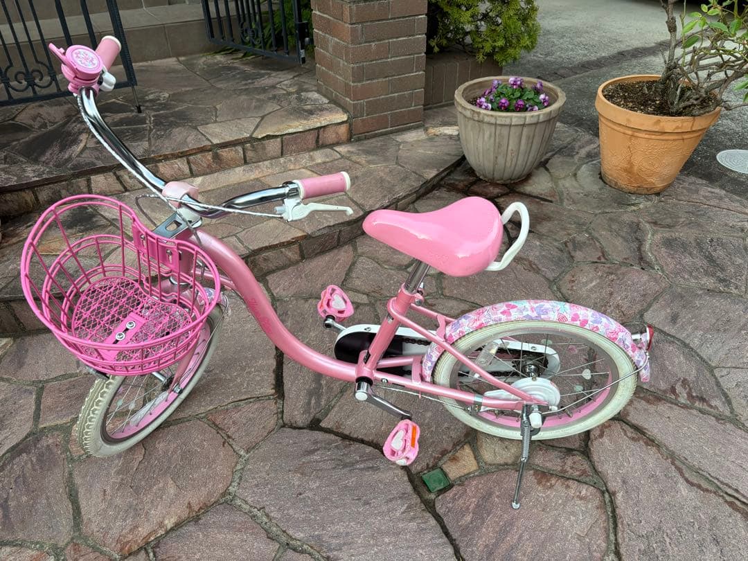 自転車　メゾピアノ 16インチ　サイクルベースあさひ　補助輪