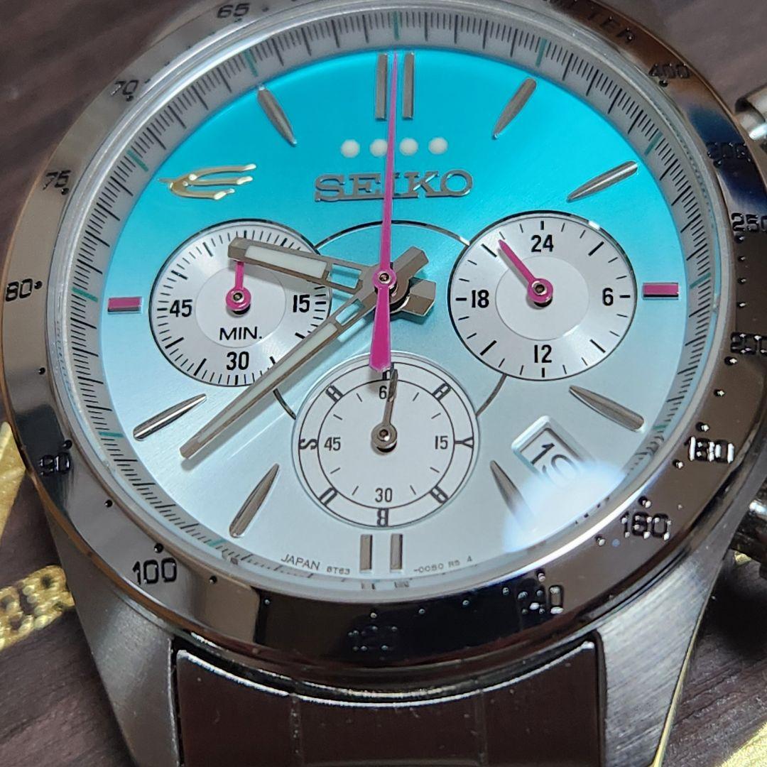 極美品 SEIKO クロノグラフ クォーツ E5系 はやぶさ 10周年 限定