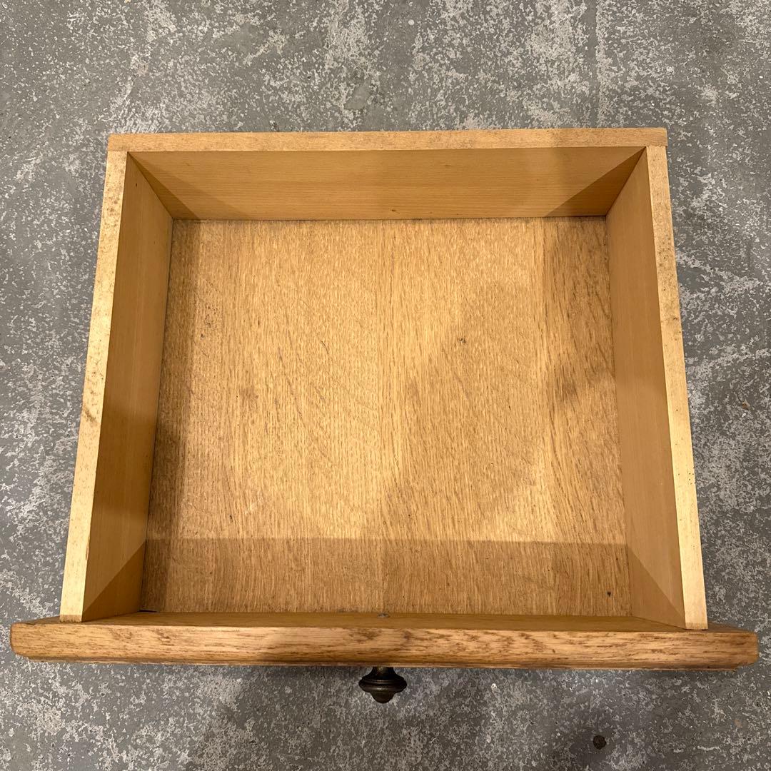 ビンテージ　木製サイドテーブル　引き出し付き 2