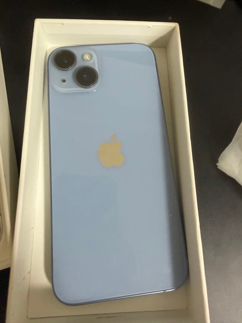 Apple iPhone 14本体ブルー256GB ピン付き ケーブル付き