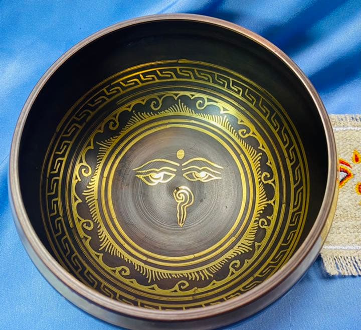 密教法具大瞑想鈴（スティック・敷布付き）②