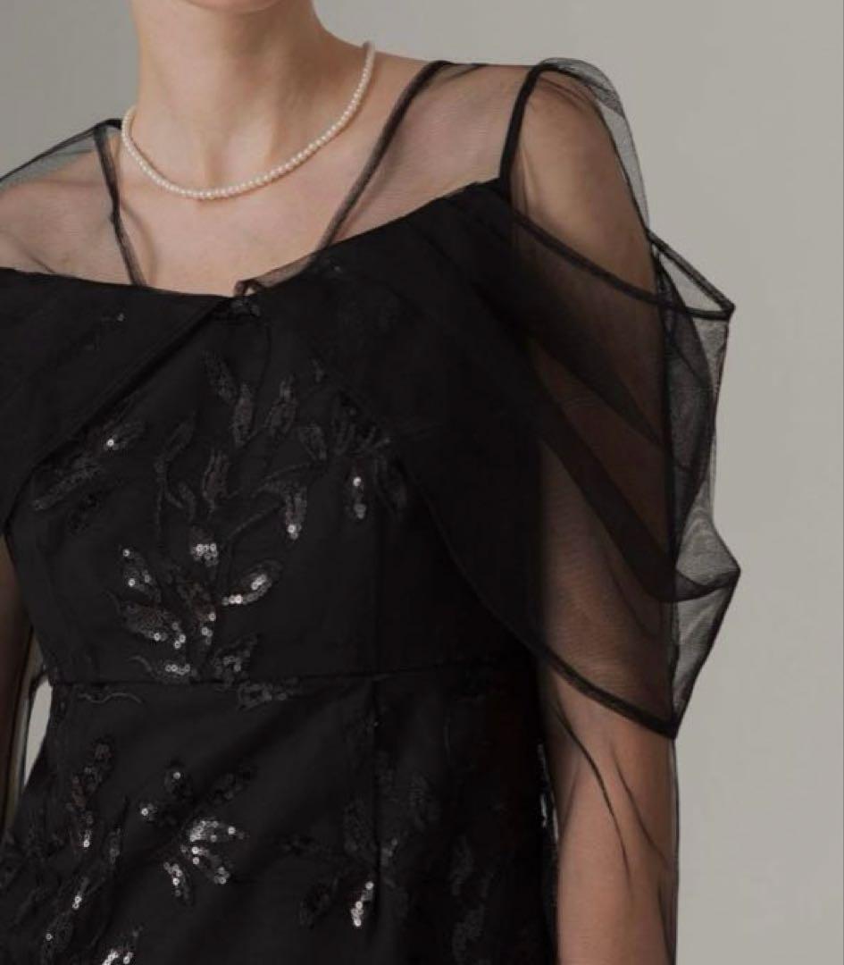 チ*ミ様 【極美品】Leja チュールロングスリーブリーフIラインドレスワンピー