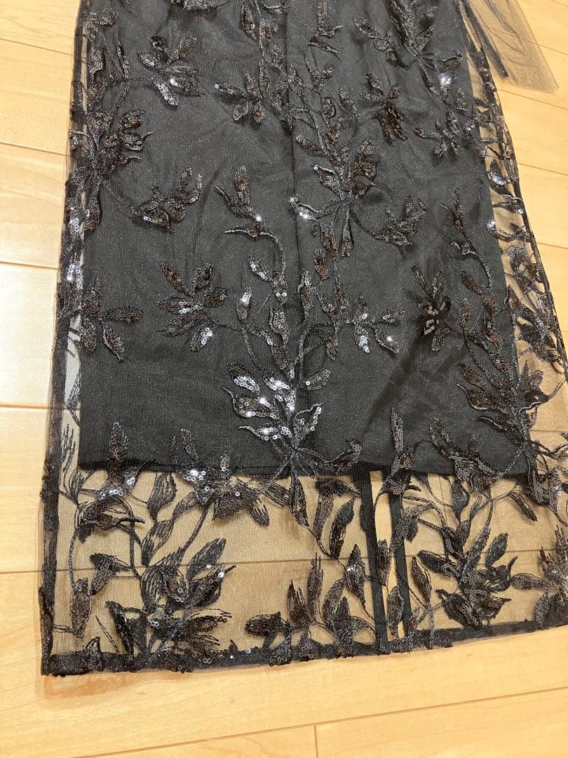 チ*ミ様 【極美品】Leja チュールロングスリーブリーフIラインドレスワンピー