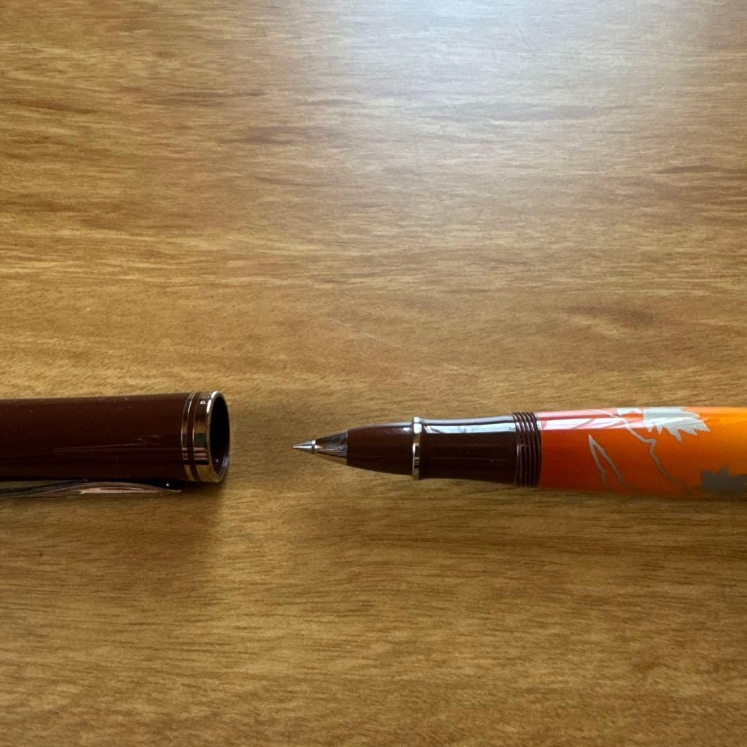 Pelikan特別生産品M640 インディアンサマー 万年筆Ｍニブローラーボール