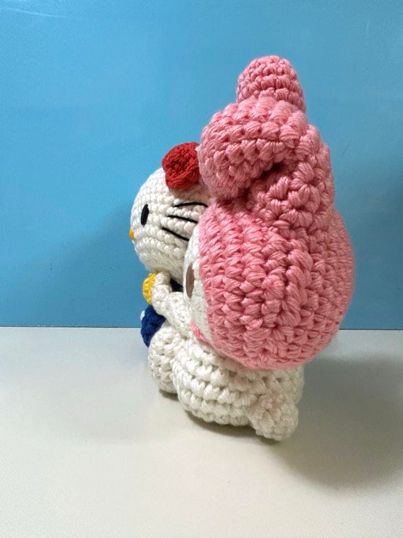 サークルkサンクス　秋のマイメロディフェア　キティ&マイメロ　編みぐるみ　非売品