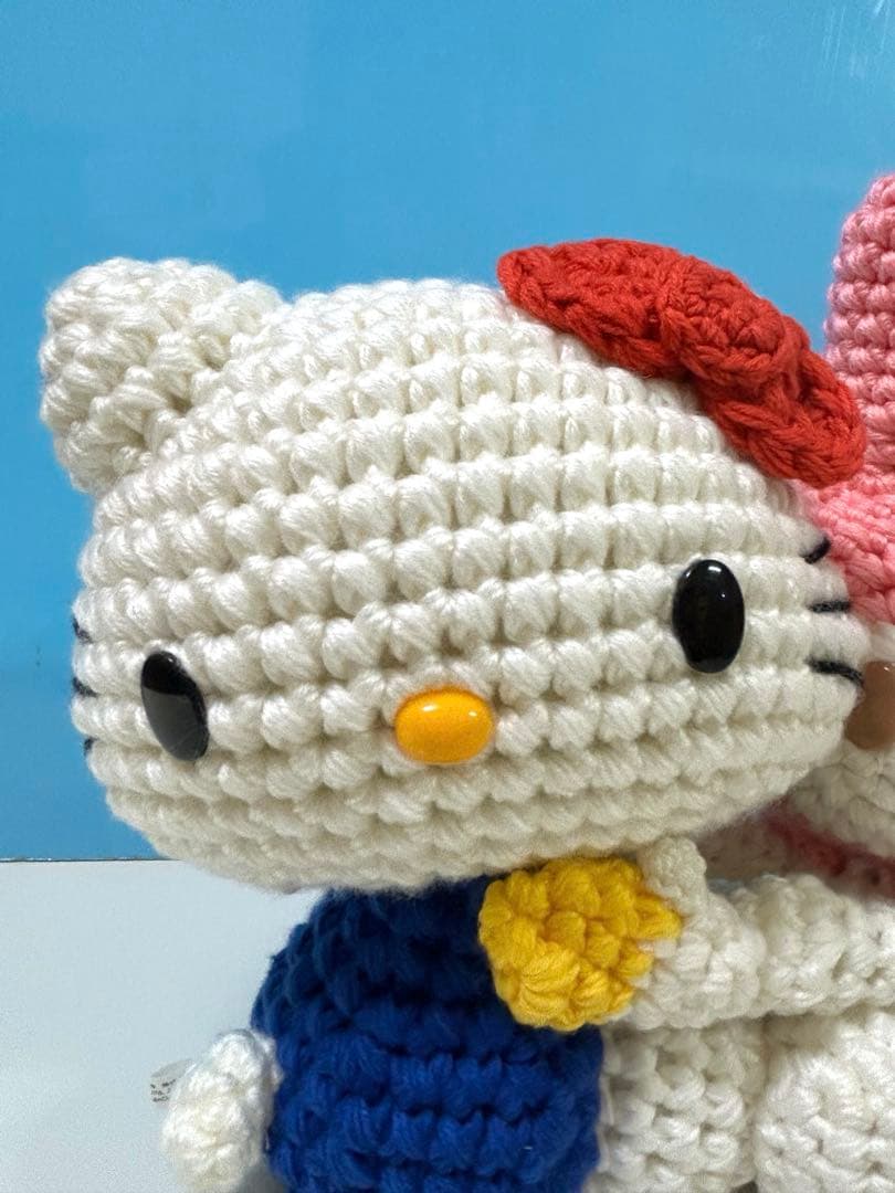 サークルkサンクス　秋のマイメロディフェア　キティ&マイメロ　編みぐるみ　非売品