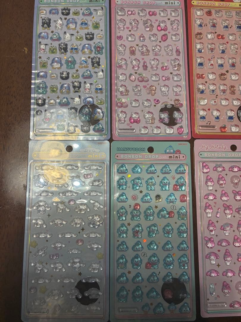 【国内正規品】　ボンボンドロップシール　ミニ　サンリオ　8種セット②