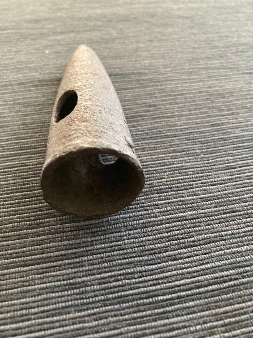 刀装具　大身の槍　大型鉄製石突　鍔　江戸時代