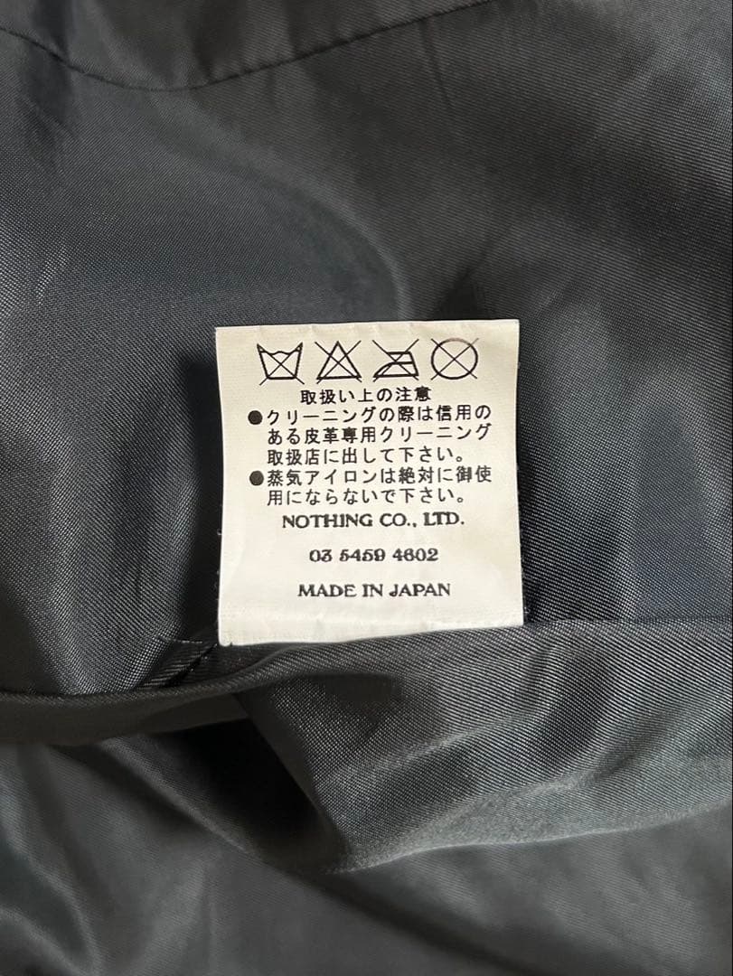 Pledge/プレッジ/シングルライダースジャケット/size48/黒