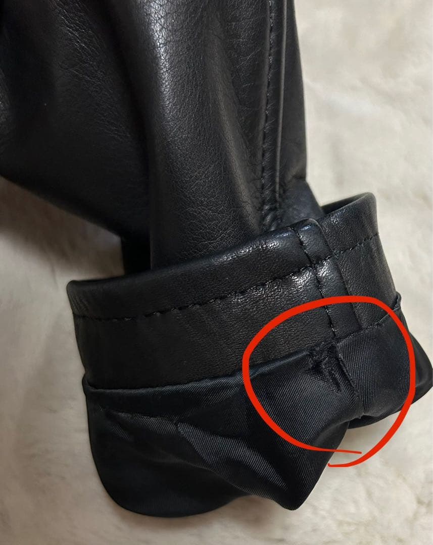 Pledge/プレッジ/シングルライダースジャケット/size48/黒