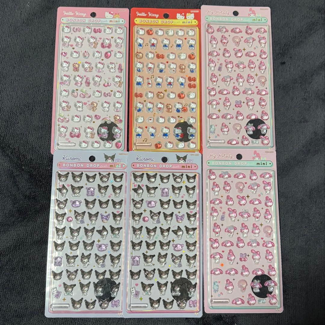 サンリオ mini ボンボンドロップシール6点セット