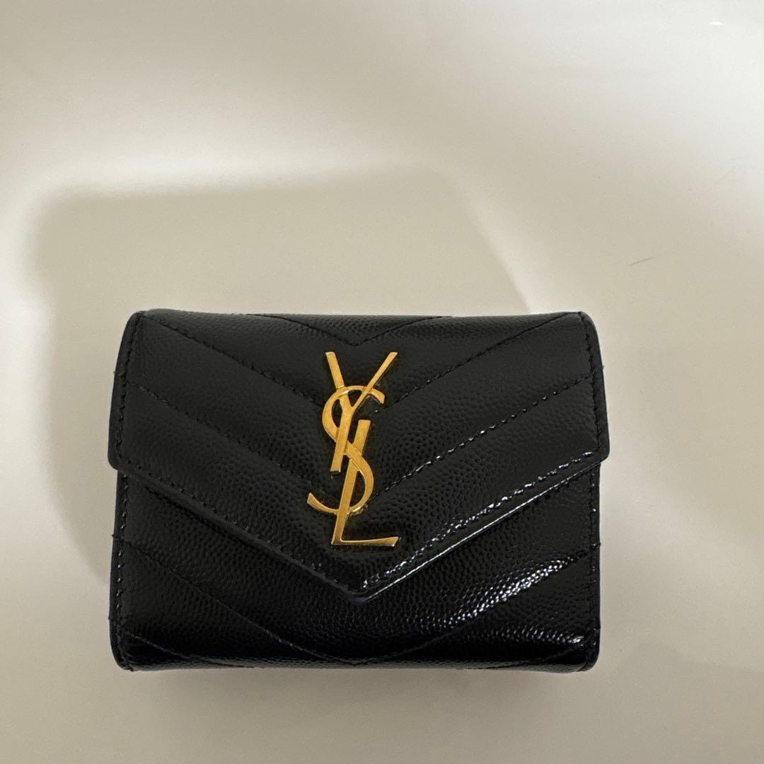 ま*ち様 イブサンローラン　折りたたみ財布