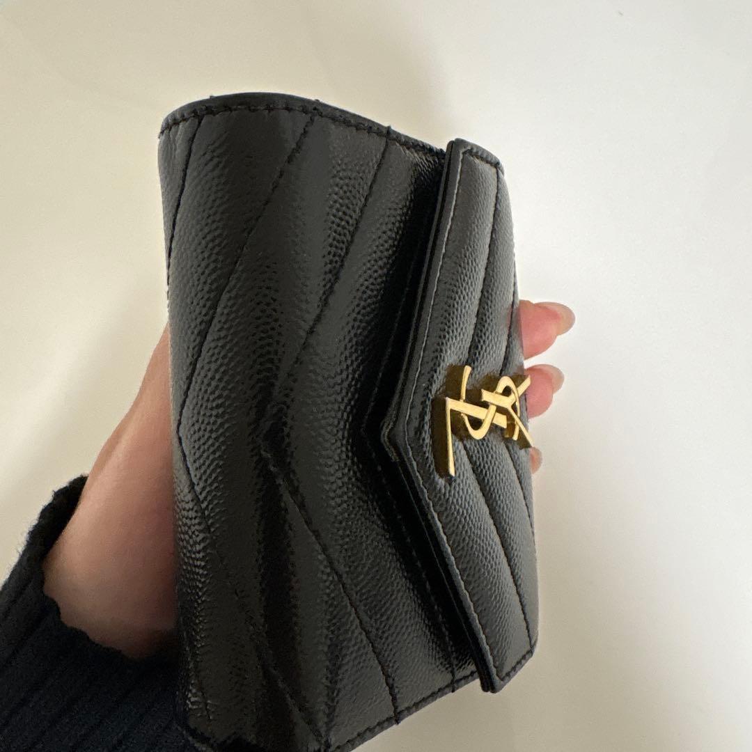 ま*ち様 イブサンローラン　折りたたみ財布