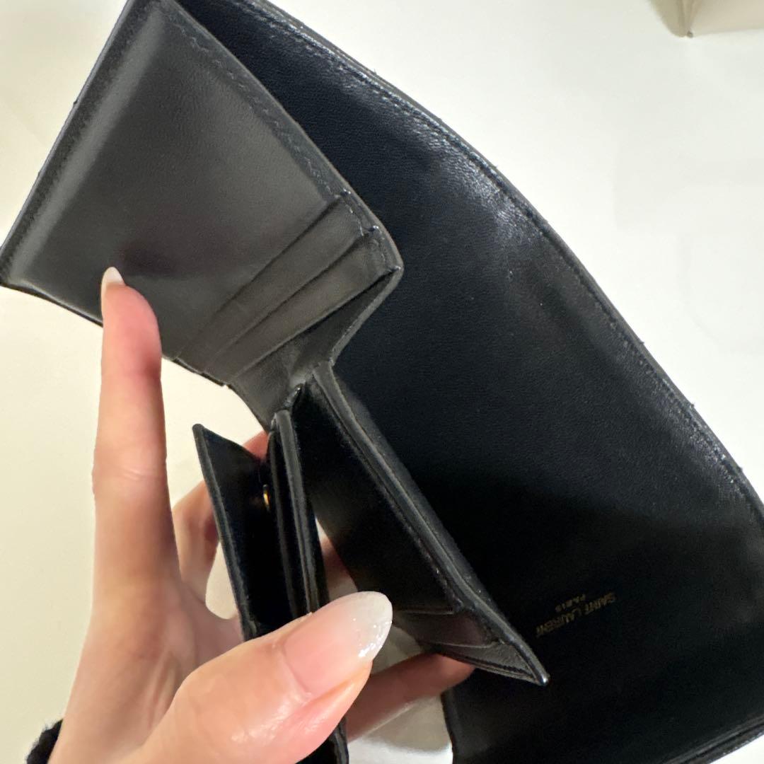 ま*ち様 イブサンローラン　折りたたみ財布