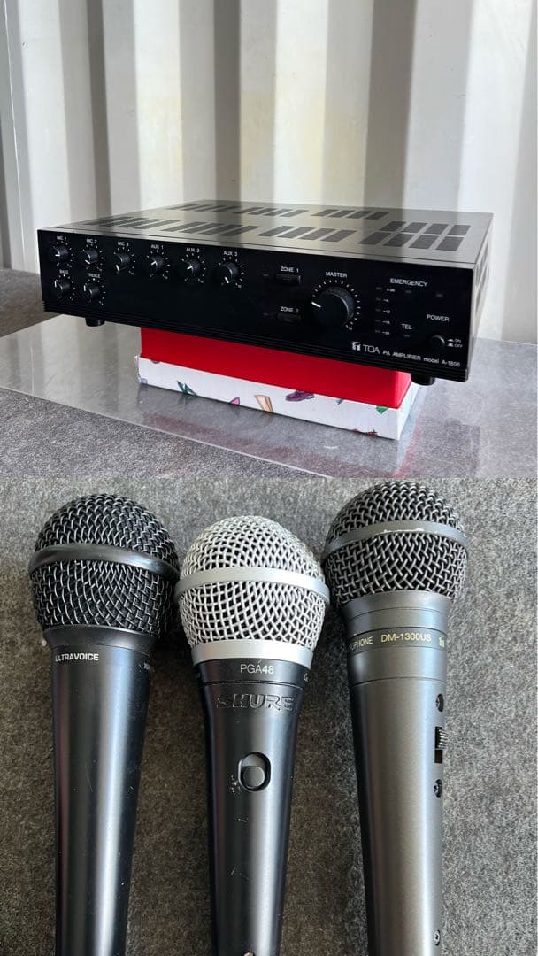94美品✨　TOA A-1806 アンプ　マイクセット　SHURE