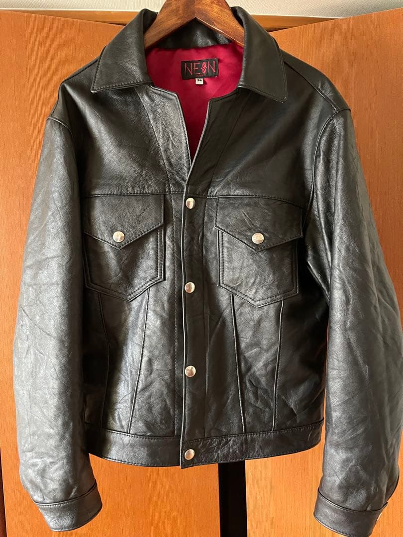 NEON LEATHER GARMENT ネオンレザー 666 パンク　革ジャン