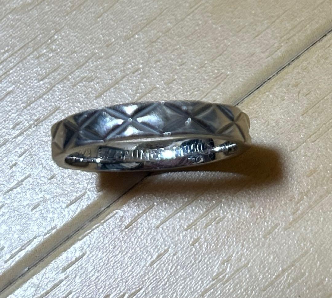 シャネル マトラッセ リング　プラチナ pt950 メンズ