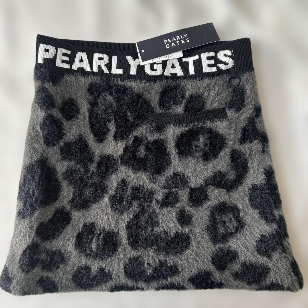 パーリーゲイツ☆新品タグ付☆レディース １(M)厚手フワフワ総柄スカート