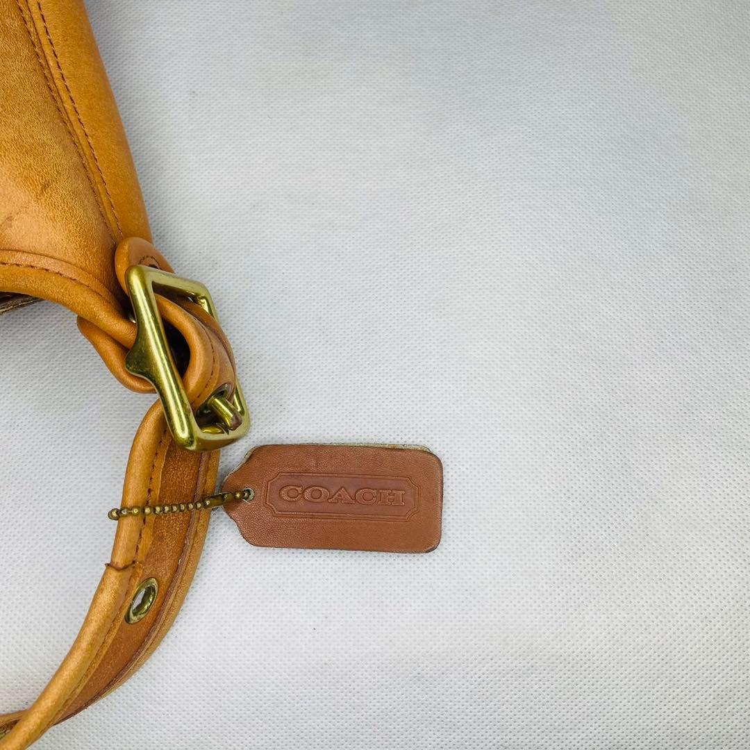 OLD COACH ショルダーバック バケットタイプ　茶　レザー