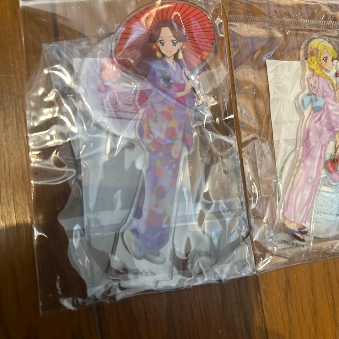 アイカツ！　アクリルスタンド　いちご　あかり　みやび　全種 浴衣ver.