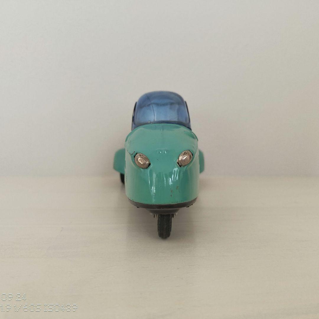 ブリキ　自動車　BANDAI　バンダイ　メッサーシュミット　緑色