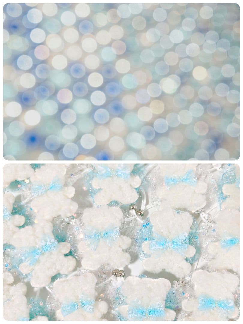 業務用　トリミングチョーカー　120個　1月　白くまちゃん　雪の結晶　白熊