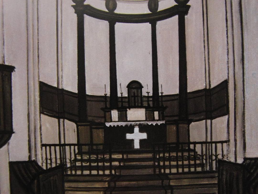 ベルナール・ビュッフェ【Interieur d'eglise】