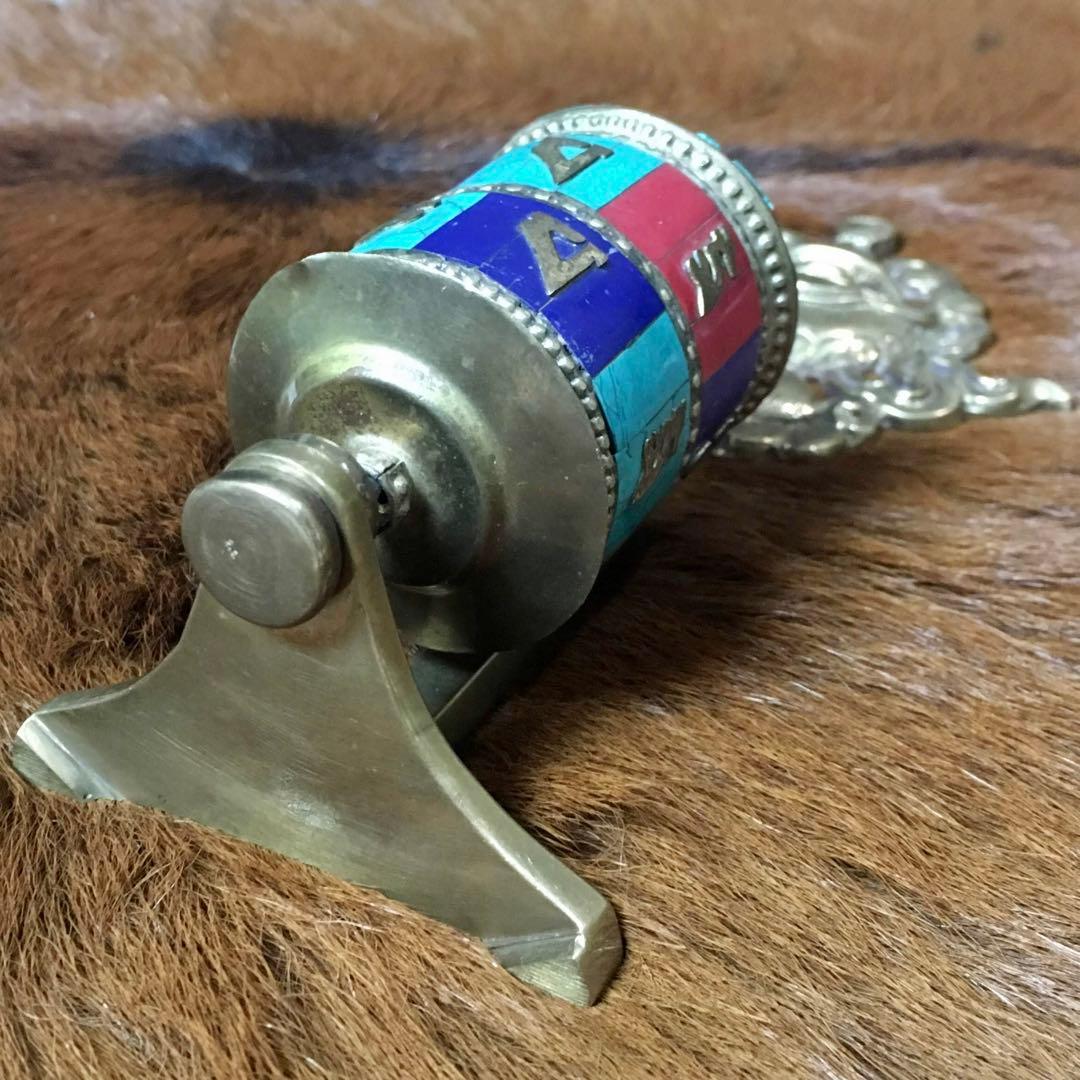 ★マニ車★チベット密教仏教★経典★法具★ビンテージ★