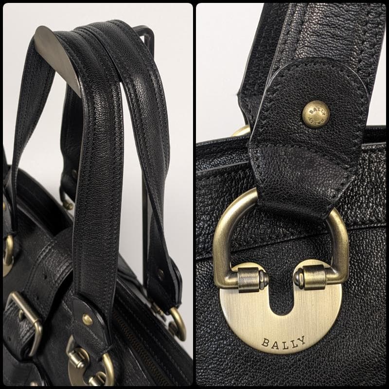 【極美品】BALLY y2k 2way ショルダーバッグ レザー ブラック