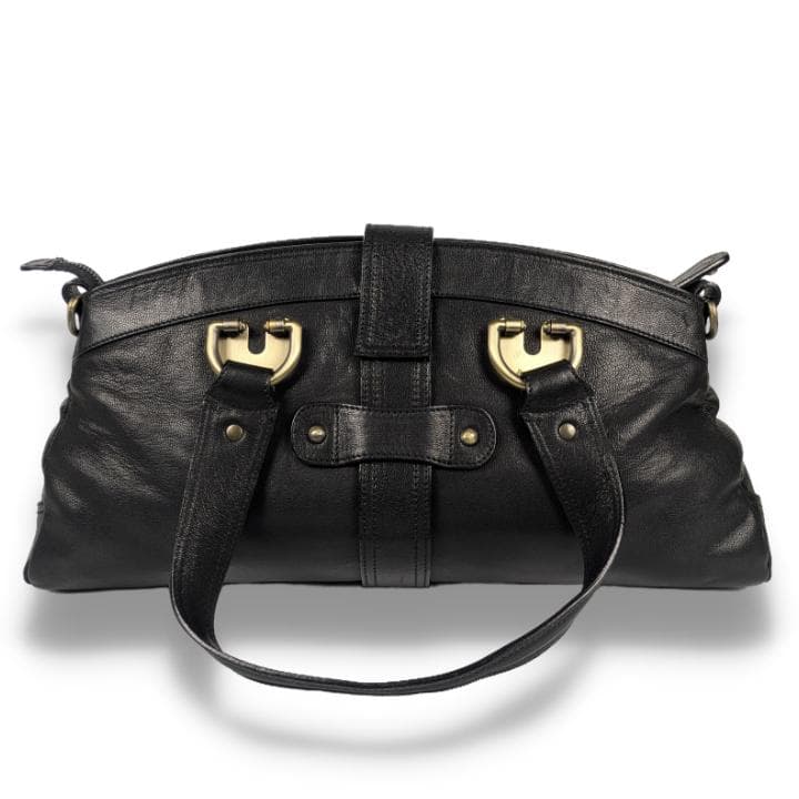 【極美品】BALLY y2k 2way ショルダーバッグ レザー ブラック