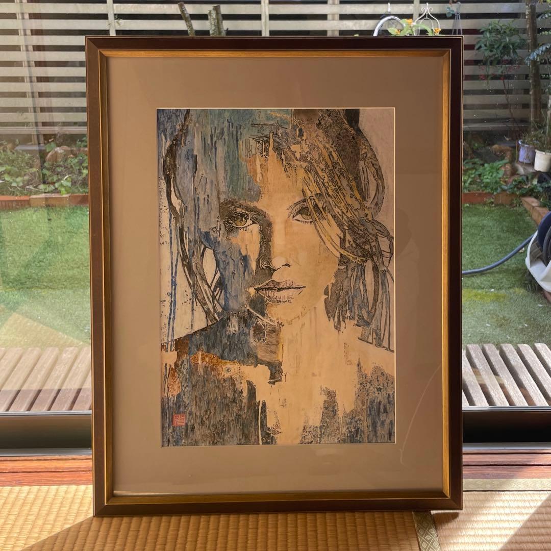 ペン画　ボールペン画　\