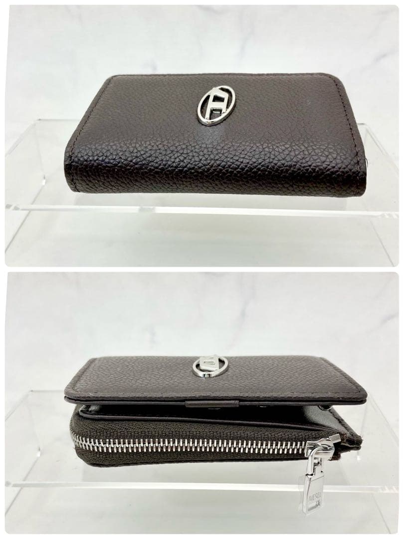 21【新品・箱付き】DIESEL ディーゼル 4連レザーキーケース ブラウン