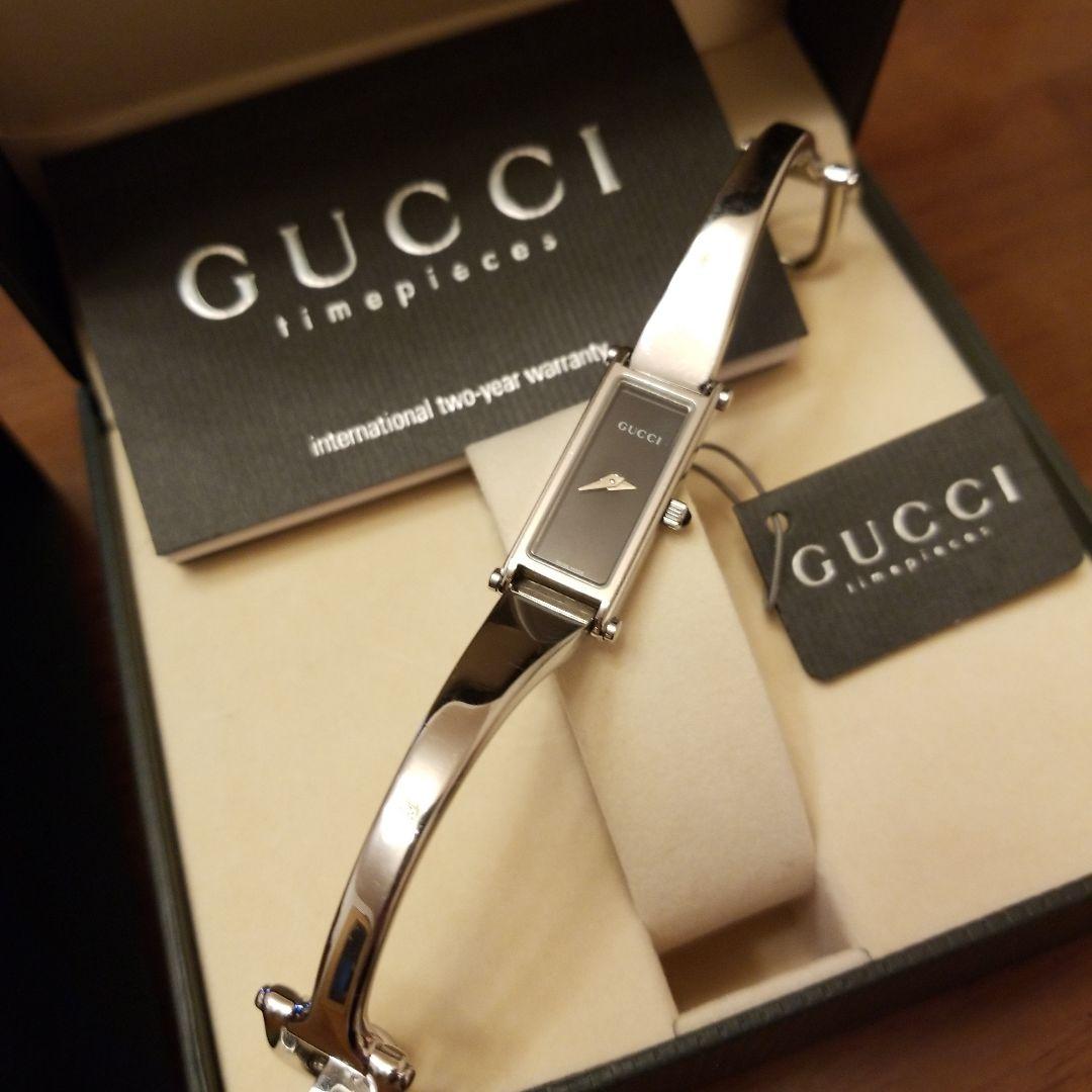 【すべて揃って美品】GUCCI＊ バングルウオッチ1500L