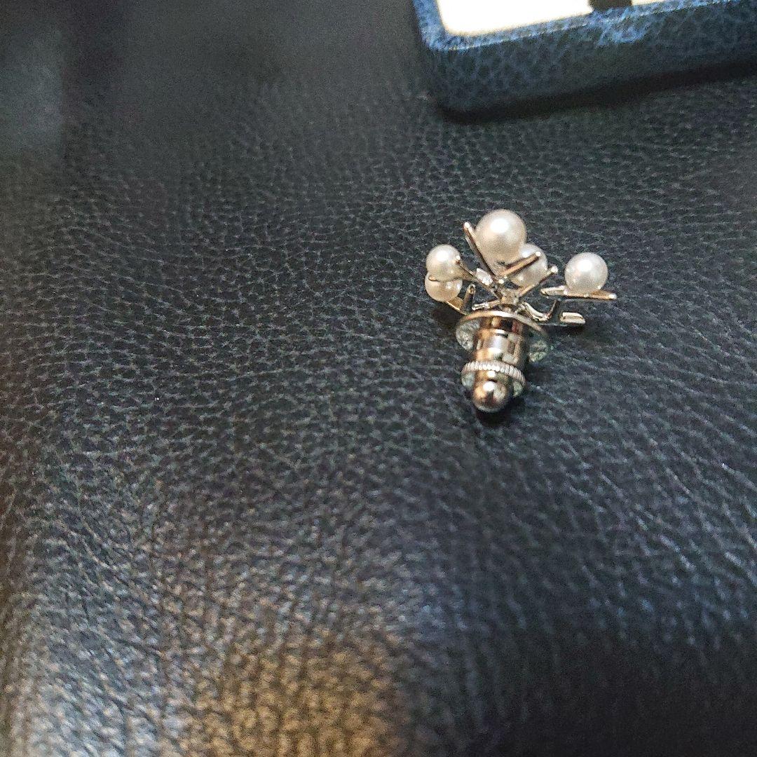 カール MIKIMOTO 幸福の木 シルバー ピンブローチ