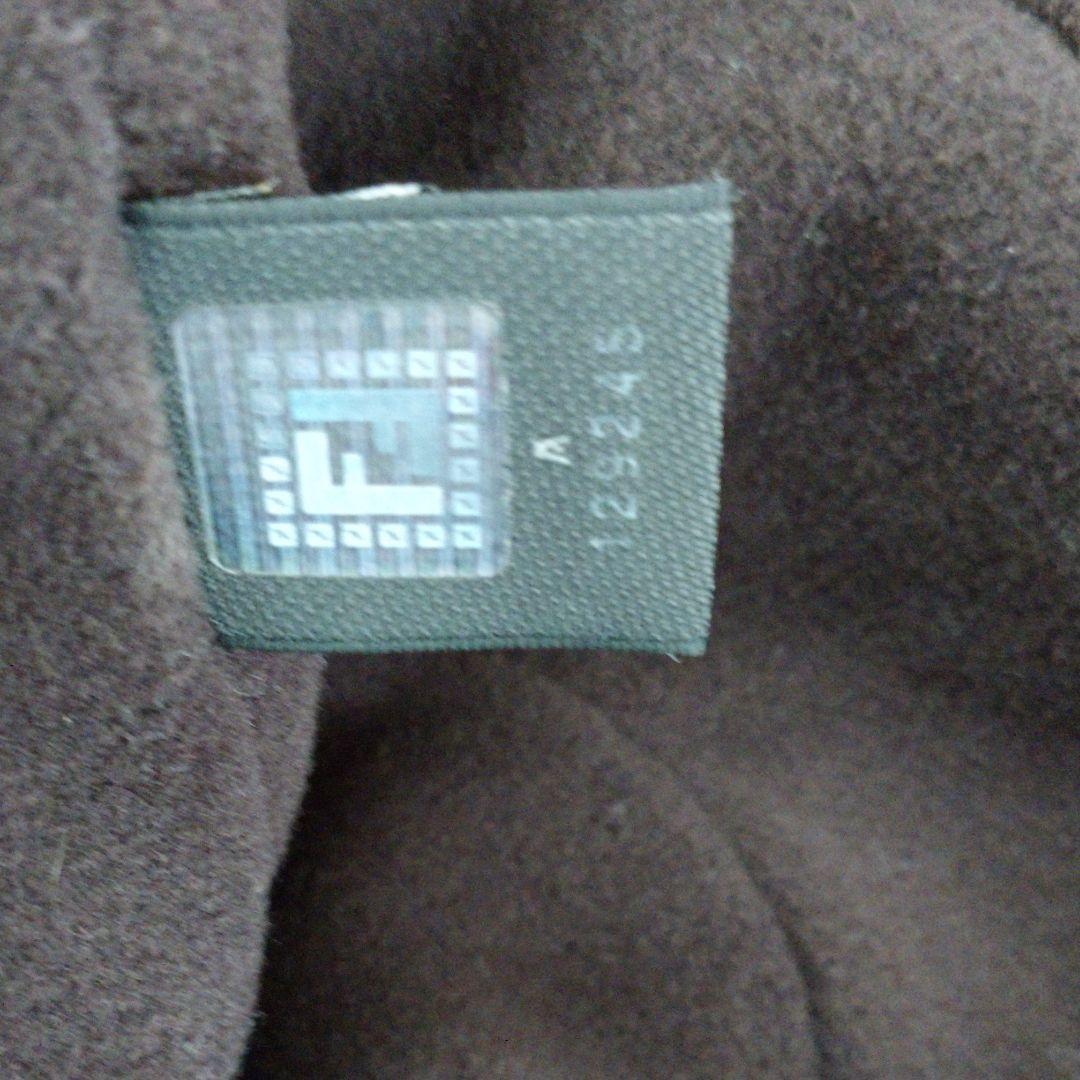 FENDI ウール　ニット帽子　ズッカ柄