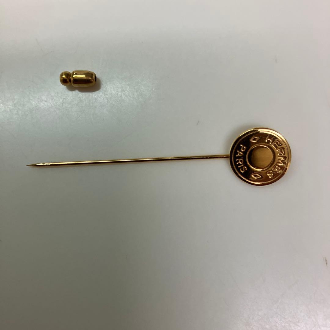 専用です。エルメス　セリエ　ピンブローチ　ゴールド　美品