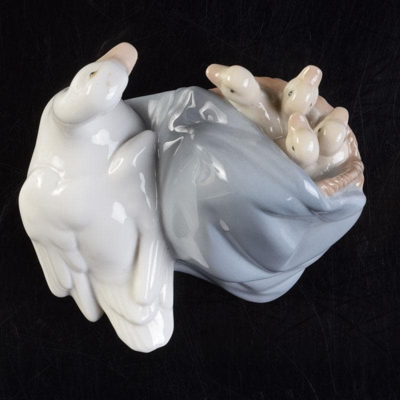 リヤドロ　LLADRO　アヒルの親子　置物　箱付　C　8710